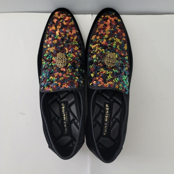 Kurt Geiger London Men\'s Hugh Eagle Sequin Embellished Slip-On Dress Loafers main image 4